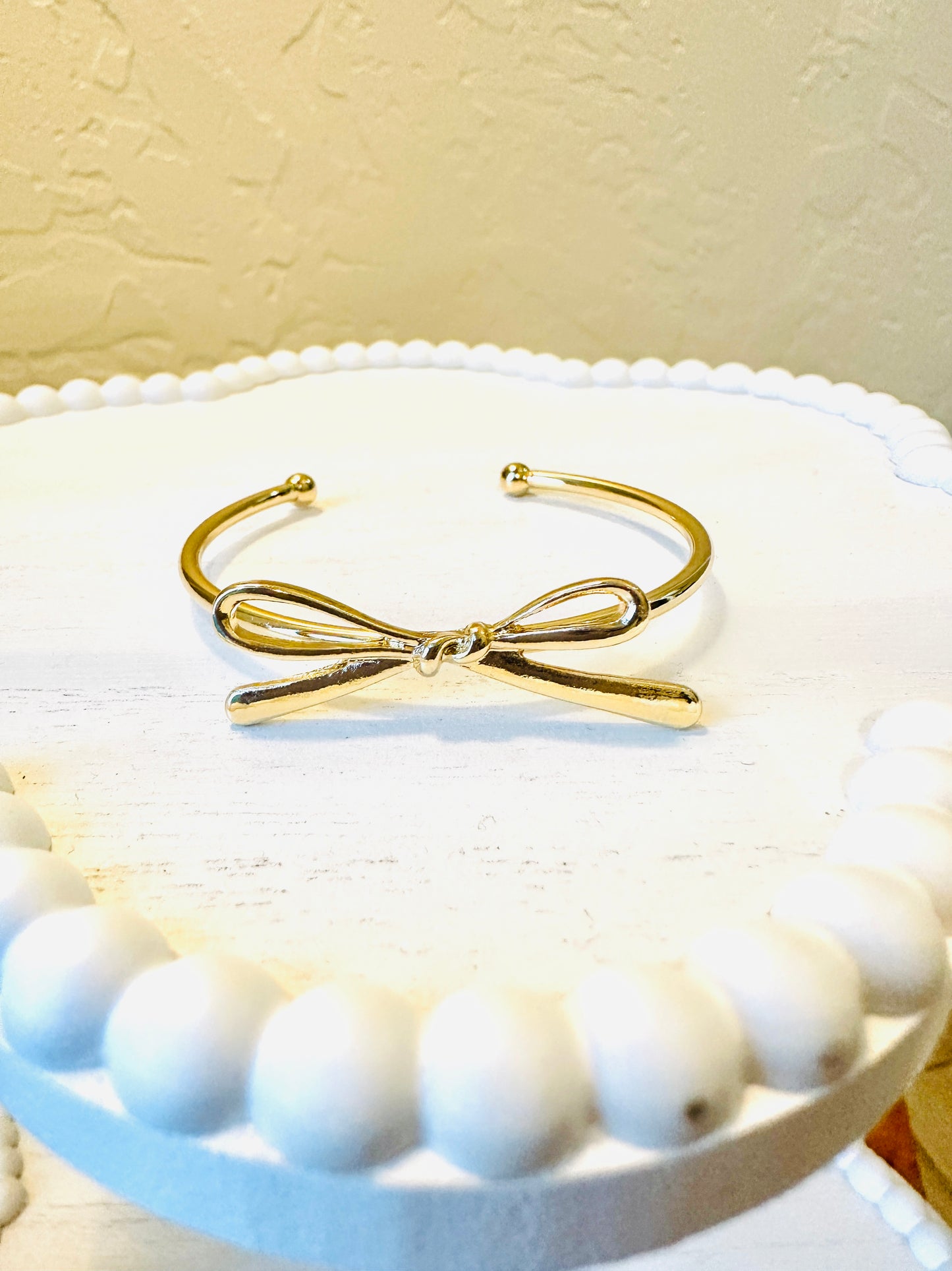 Bow cuff bracelet