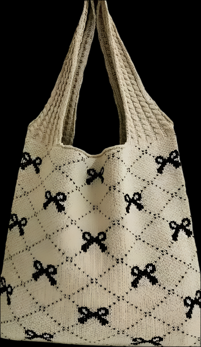 Knit Bow Tote