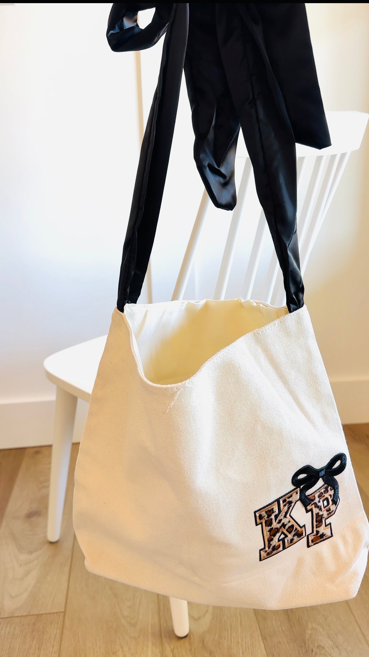 Satin Bow Handle Tote